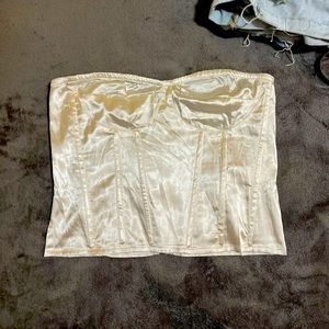 SILK BUSTIER TOP